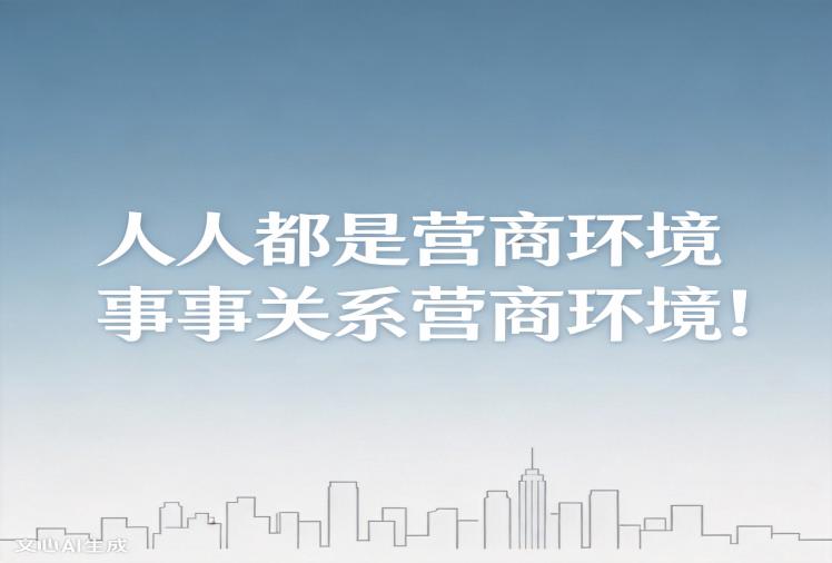 人人都是营商环境 事事关系营商环境！